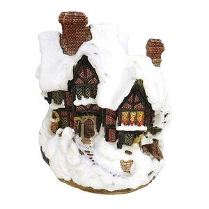 LILLIPUT LANE Deer Park Hall ceramic Christmas decoration handmade in the UK